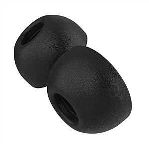 Fixed Plugs Pro, 2 sets, size M | Plugs | Apple | Airpods Pro/Pro 2 | Foam | Black