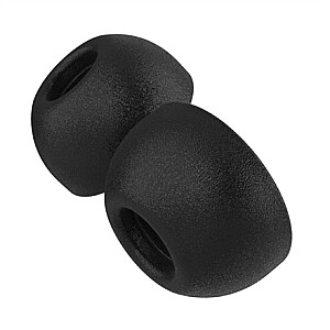 Fixed Plugs Pro, 2 sets, size S | Plugs | Apple | Airpods Pro/Pro 2 | Foam | Black