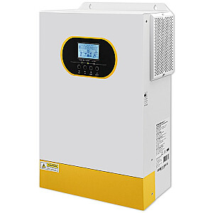 Hibrīds off-grid saules invertors Qoltec 6.2kVA | 6,2 kW | 120A | MPPT | LCD | BMS | Sine