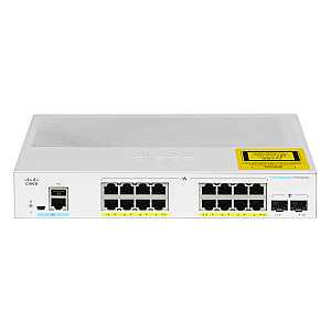 Сетевой коммутатор Cisco CBS350-16P-E-2G-EU Управляемый L2/L3 Gigabit Ethernet (10/100/1000) Silver