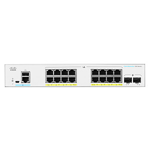 Сетевой коммутатор Cisco CBS350-16P-E-2G-EU Управляемый L2/L3 Gigabit Ethernet (10/100/1000) Silver