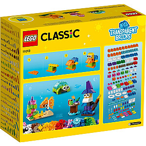 LEGO Classic 11013 radošie caurspīdīgie klucīši