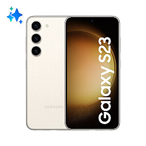 Samsung Galaxy S23 SM-S911B 15,5 cm (6,1 collas) ar divām SIM kartēm Android 13 5G C tipa USB 8 GB 128 GB 3900 mAh krēmkrāsas