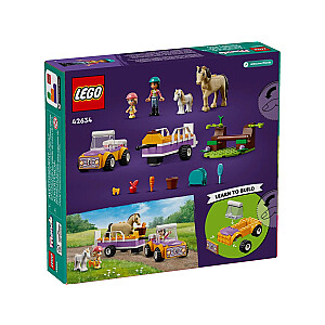 LEGO FRIENDS 42634 ПРИЦЕП ДЛЯ ЛОШАДЕЙ И ПОНИ