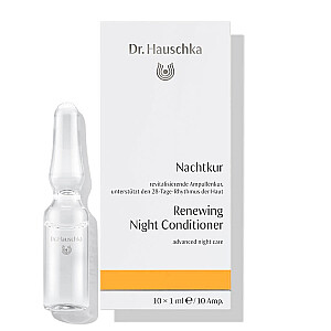 DR. HAUSCHKA Renewing Night Conditioner Naktinis kondicionierius ampulėse visiems odos tipams 50x1ml