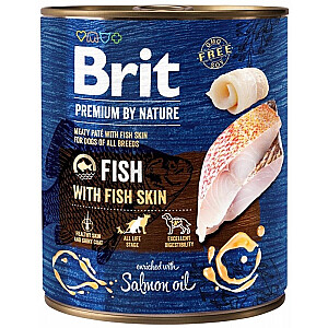 BRIT PREMIUM BY NATURE FISH&amp;FISH SKIN - влажный корм для собак - 800г