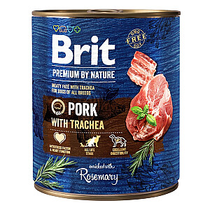 BRIT PREMIUM BY NATURE PORK&TRACHEA - влажный корм для собак - 800г