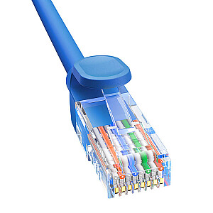 Круглый кабель Baseus Ethernet RJ45, Cat.6, 0,5 м (синий)