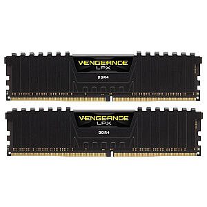 DDR4 Vengeance LPX 32 ГБ/2666(2*16 ГБ) CL16-18-18-35 ЧЕРНЫЙ 1,20 В XMP 2.0