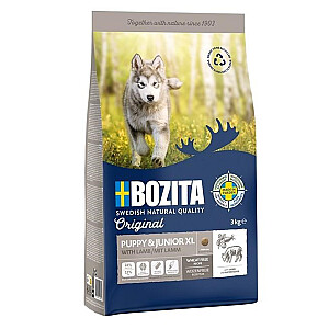 BOZITA Original Puppy & Junior XL Lamb - sausā suņu barība - 12 kg