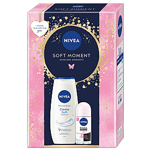 NIVEA SET Soft Moment Creme Soft dušo želė 250ml + rutulinis antiperspirantas 50ml