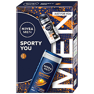 NIVEA SET Sporty You dušas želeja 250ml + rullējamais pretsviedru līdzeklis 50ml