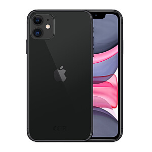 Apple iPhone 11 15,5 cm (6,1 collas) ar divām SIM kartēm iOS 14 4G 64 GB, melns