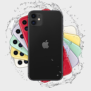 Apple iPhone 11 15,5 см (6,1") Две SIM-карты iOS 14 4G 64 ГБ Черный