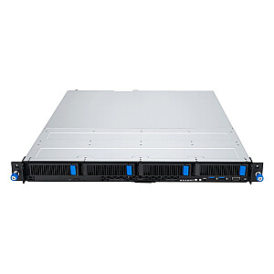 ASUS Rack 1U RS300-E12-PS4/350W Intel C262 LGA1700 95W 4xDDR5 4400/4000/3600 4x3.5"/2.5" 4*SATA/SAS/NVMe 2x Intel I210AT PLUS ports 0350 1x vadība8