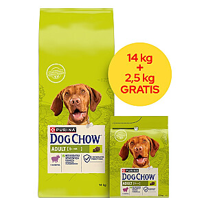 PURINA DOG CHOW ADULT Jagnięcina 14+2,5kg