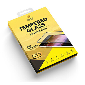 Mocco Full Glue 5D Signature Edition Tempered Glass Aizsargstikls Pilnam Ekrānam Apple iPhone 11 Pro Melns