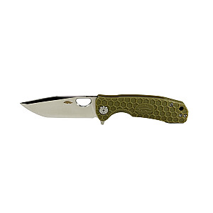 Honey Badger Tanto Flipper Knife Medium Green