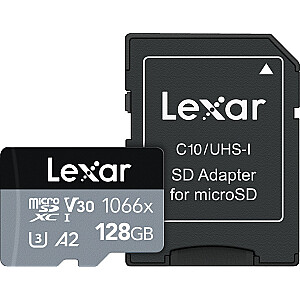 Karta Lexar Professional 1066x MicroSDXC 128 ГБ Class 10 UHS-I/U3 A2 V30 (LMS1066128G-BNANG)