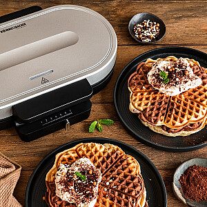 Rommelsbacher Wafflemaker silver black WA 1250 (WA 1250)