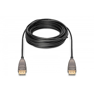 Kabel połączeniowy hybrydowy AOC DisplayPort 1.4 8K/60Hz UHD DP/DP M/M 20m Czarny