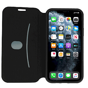 Fusion Lite Book Case Grāmatveida Maks Telefonam Apple iPhone 12 / 12 Pro Melns