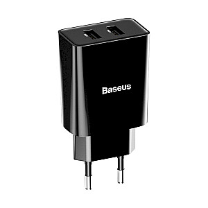 Baseus Speed Mini Dual U CCFS-R01 Сетевое зарядное устройство 2 x USB / 10.5W / 2.1A / Черное