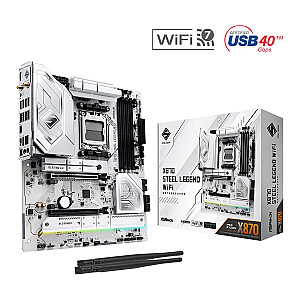 Материнская плата X870 STEEL LEGEND WIFI AM5 4DDR5 M.2 ATX 