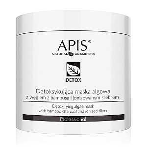 APIS Detox Detoxifying Aļģu sejas maska ar bambusa kokogli un jonizētu sudrabu 200g