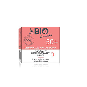 BE BIO Ewa Chodakowska 50+ Natūralus stangrinamasis ir glotninamasis naktinis veido kremas 50 ml