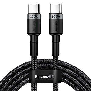 Baseus Cafule CATKLF-ALG1 USB-C -> USB-C Провод для Зарядки 100W / PD 3.0 / 200 cm Черный