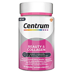CENTRUM Beauty & Collagen, поддерживающий состояние кожи, волос и ногтей 30 капсул