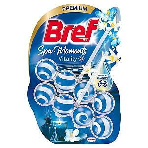 BREF Spa Moments tualeto valymo ir aromatizavimo pakabukas Vitality tualetams, 2 vnt.