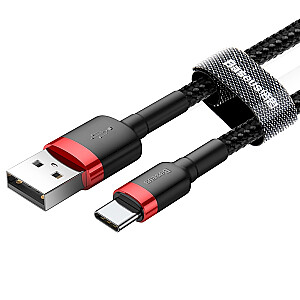 Baseus Cafule CATKLF-A91 USB-C datu un uzlādes vads 3A / PD / QC 3.0 / 50 cm melns