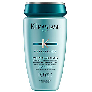 KERASTASE Resistance Bain Force Architecte Strengthening Shampoo stiprinantis šampūnas nusilpusiems plaukams Force 1-2 250ml