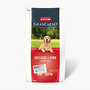 ANIMONDA Gran Carno Senior Poultry with Beef - dry dog ​​food - 12 kg