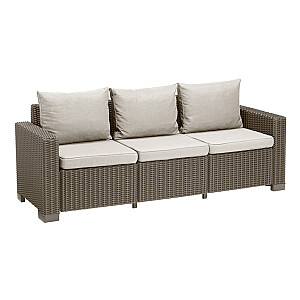 Dārza dīvāns trīsvietīgs California 3 Seater Sofa bēšs