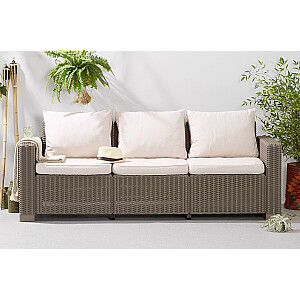 Dārza dīvāns trīsvietīgs California 3 Seater Sofa bēšs