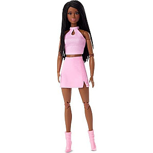 Lalka Barbie Barbie Mattel Barbie Signature Looks 21 - Высокий, с косами, в розовой юбке