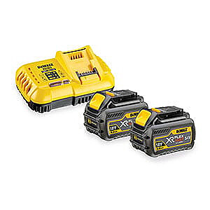 Dewalt XR Flexvolt DCB118 lādētāja komplekts + 2 x DCB546 XR Flexvolt 6,0 Ah akumulatori (DCB118T2)