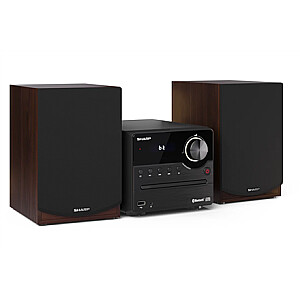 Sharp XL-B512(BR) Hi-Fi Micro System, CD/FM/USB/Bluetooth v5.0, 45W, Brown | Sharp | Hi-Fi Micro System | XL-B512(BR) | Brown | USB port | AUX in | Bluetooth | CD player | FM radio | Wireless connection