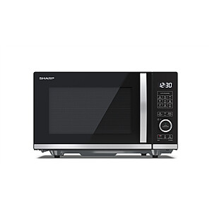 Sharp | Microwave Oven with Grill | YC-QG204AE-B | Free standing | 20 L | 800 W | Grill | Black