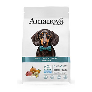 AMANOVA Adult Mini Exigent Ibērijas cūkgaļa - sausā suņu barība - 2 kg