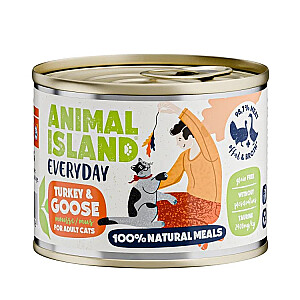 ANIMAL ISLAND Everyday Turkey and goose - wet cat food - 200g