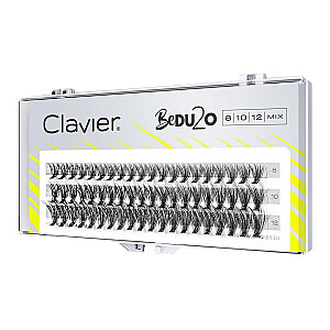 CLAVIER BeDU2O dubultā apjoma skropstu saišķu maisījums 8-10-12mm