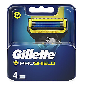 GILLETTE Fusion Proshield įkroviklis + 4 keičiami peiliukai