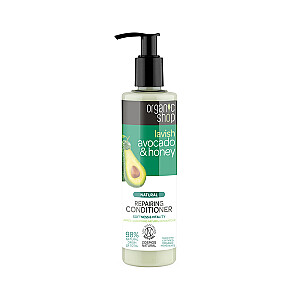 ORGANIC SHOP Natural Repairing Conditioner dabīgs atjaunojošs kondicionieris matiem Avokado un medus 280ml