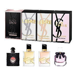 YVES SAINT LAURENT SET Black Opium EDP purškalas 7,5 ml + Libre EDP purškalas 7,5 ml + Mon Paris EDP purškalas 7,5 ml + Libre EDT purškalas 7,5 ml