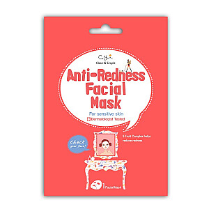 CETTUA Anti-Redness Facial Mask – maska, kas samazina apsārtumu.