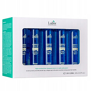 LA&#39;DOR Perfecti Hair Fill-Up Special Hair Clinic восстанавливающие ампулы для поврежденных волос 10х13мл